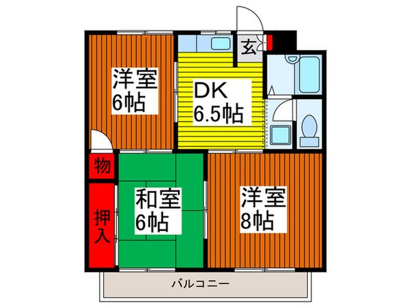 大野ハイムの物件間取画像